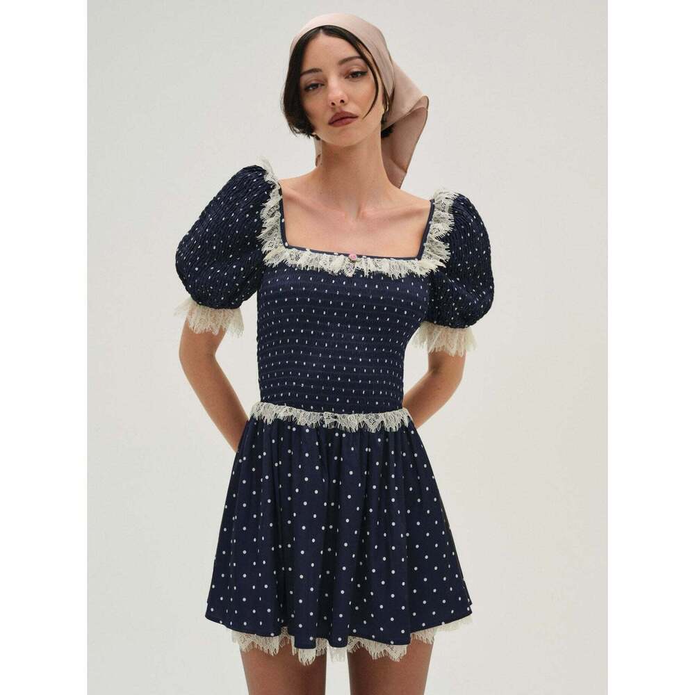 For Love & Lemons Ines Mini Dress Size XXSXXS / Navy